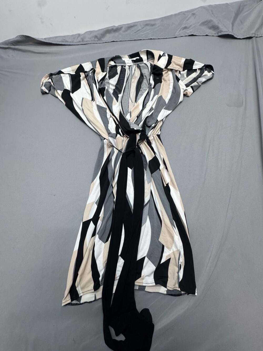 New York & Company Dress Size XS Geometric Print Belted
